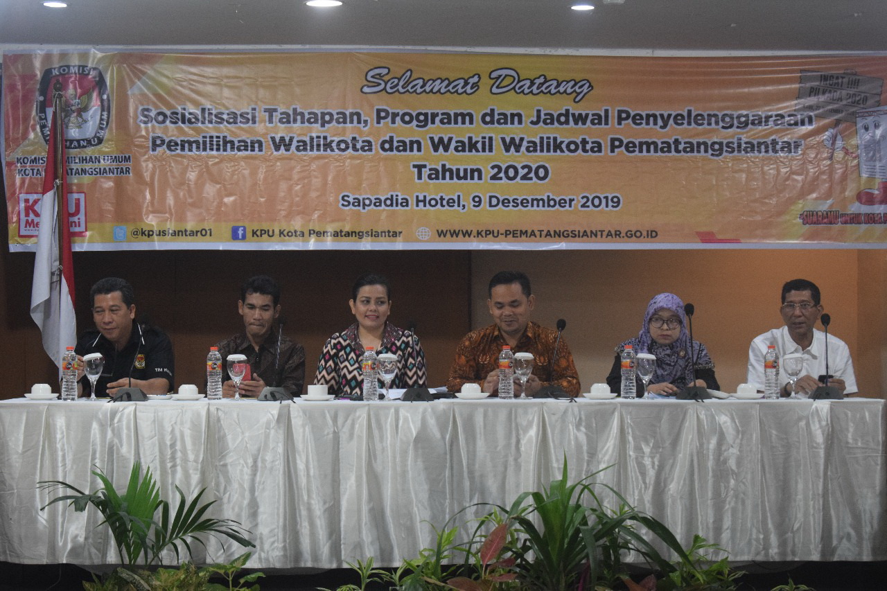 KPU Kota Siantar Gelar Sosialisasi Tahapan Pilkada Siantar 2020