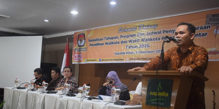 KPU Kota Siantar Gelar Sosialisasi Tahapan Pilkada Siantar 2020