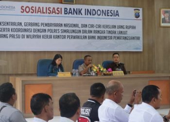 Waspadai Peredaran Uang Palsu, Polres dan Bank Indonesia Sosialisasi di Simalungun