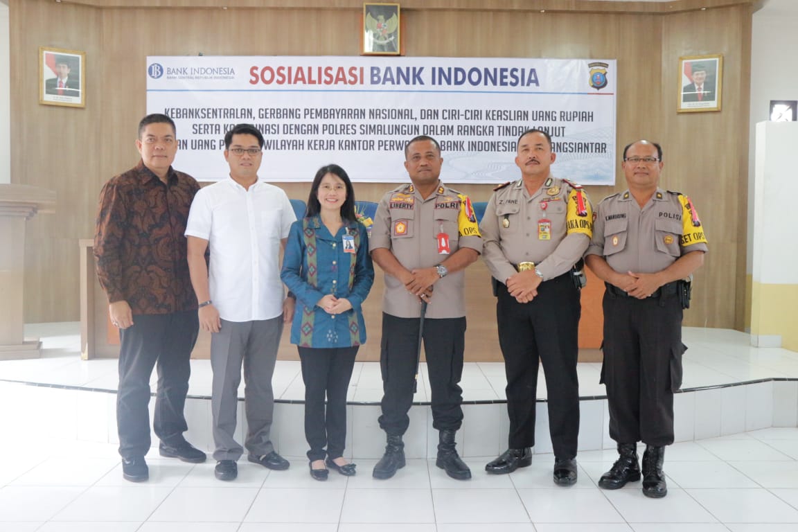 Waspadai Peredaran Uang Palsu, Polres dan Bank Indonesia Sosialisasi di Simalungun