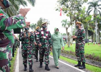Purna Tugas, Kilap Sumagan Sambut Personel Satgas Apter 2019 di Deli Serdang