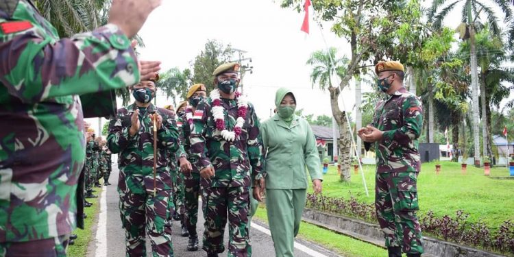 Purna Tugas, Kilap Sumagan Sambut Personel Satgas Apter 2019 di Deli Serdang