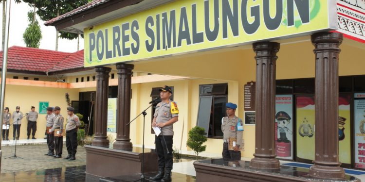 Jajaran Polres Simalungun Menggelar Upacara Sumpah Pemuda