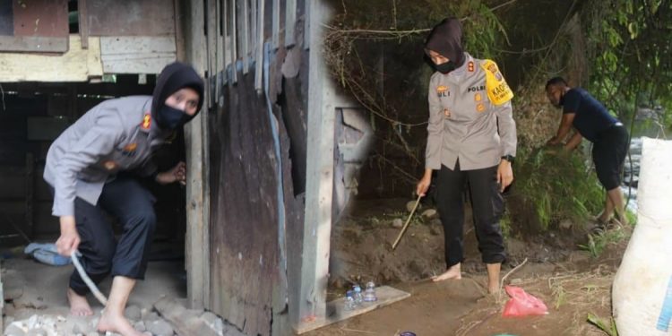 Kapolres Padangsidimpuan AKBP Juliani Prihartini Susuri Gua Lokasi Transaksi Narkoba