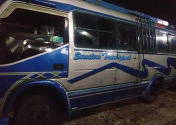 Kecelakaan Sepedamotor VS Bus Sutra di Pantoan