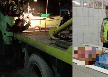 Pengendara Mio Meregang Nyawa Usai Tabrak Truk di Gunung Maligas