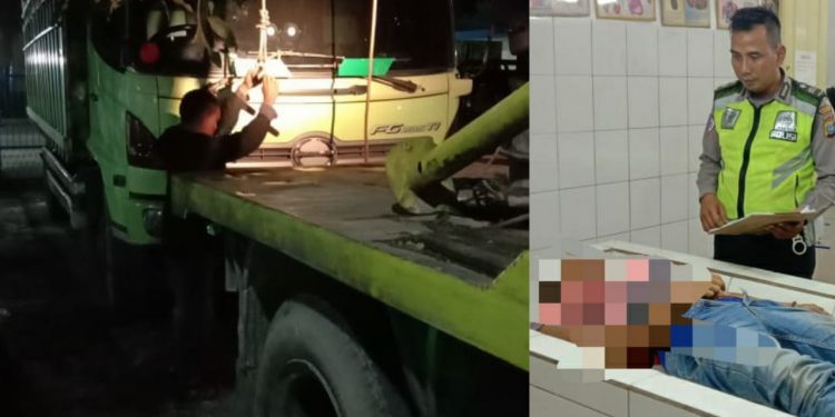 Pengendara Mio Meregang Nyawa Usai Tabrak Truk di Gunung Maligas