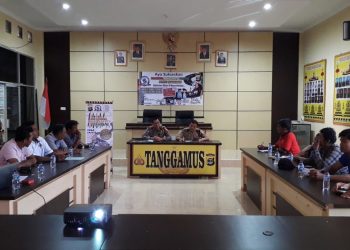 Di Tanggamus, Polisi Gandeng Wartawan Sosialisasikan MRSF