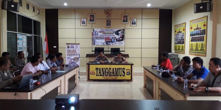 Di Tanggamus, Polisi Gandeng Wartawan Sosialisasikan MRSF