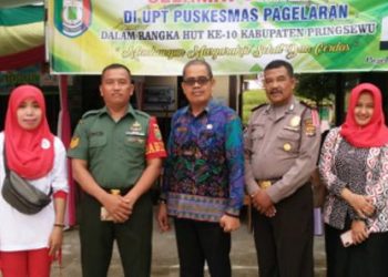 Anggota Sat Lantas Polres Tanggamus dan Polsek Pagelaran Donorkan Darahnya 