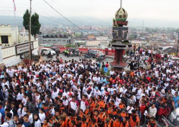 Kapolres Taput Lepas Jalan Santai Millenial Road Safety Festival di Tarutung