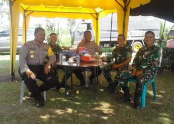Yonif 122 Tombak Sakti Kompi B dan C Terima Kunjungan Kapolres Tebing Tinggi
