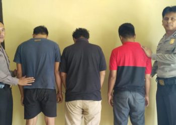 Polisi Amankan Tiga Pengguna Sabu dari Gudang Tenda
