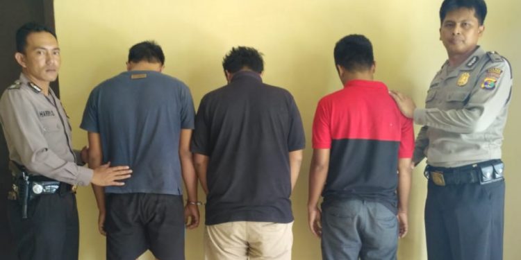 Polisi Amankan Tiga Pengguna Sabu dari Gudang Tenda