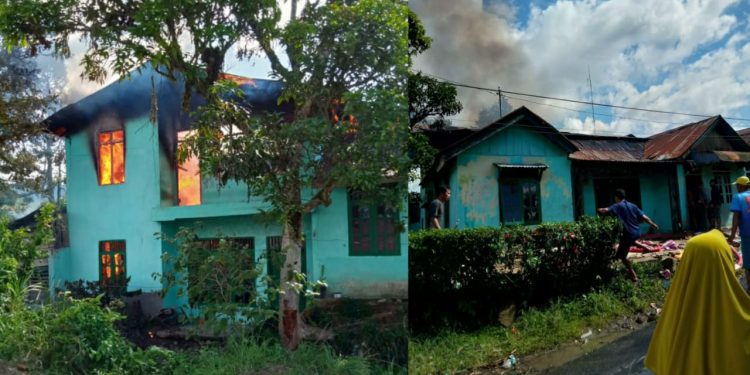 Rumah Riswan Siregar Nyaris Ludes Terbakar