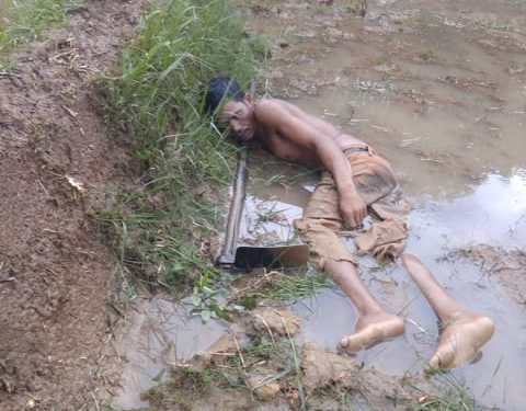 Herbin Tambunan Ditemukan Tewas Disambar Petir di Sawahnya