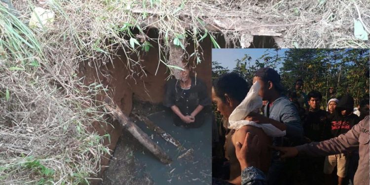 Menghindari Warga, Maling Sialan Terperosok ke Kubangan Tinja