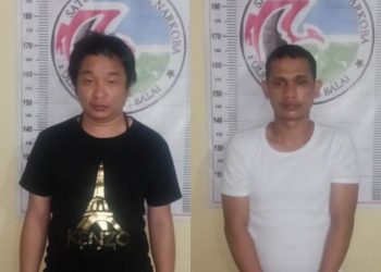 Dua Pria Diamankan Polres Tanjungbalai saat Nyabu di Kamar Hotel