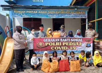 Polsek Medan Helvetia Berikan Bantuan Sembako Kepada Yayasan Perguruan Tahfiz Al Qur'an