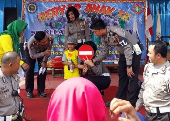 Sambut HUT ke 63 Lalu Lintas Bhayangkara , 1500 an anak Ikuti Gebyar TK dan Paud