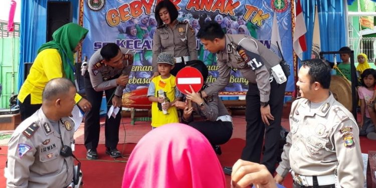 Sambut HUT ke 63 Lalu Lintas Bhayangkara , 1500 an anak Ikuti Gebyar TK dan Paud