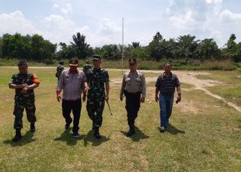 Dandim 0207/Simalungun dan Kapolsek Raya Kahean Tinjau Lokasi TMMD