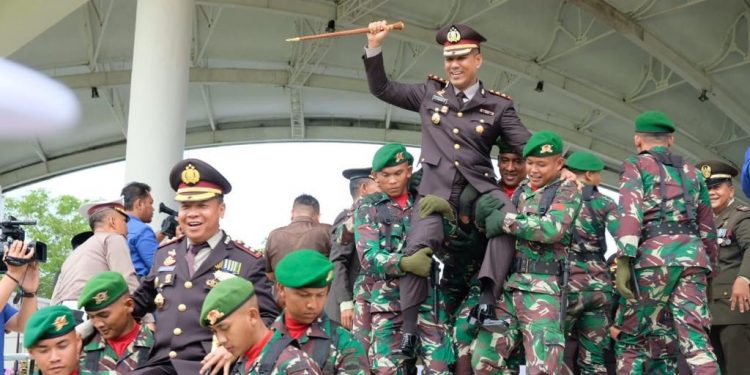 Upacara HUT ke-74 TNI di Asahan Dihadiri 3 Kapolres dan 3 Kepala Daerah