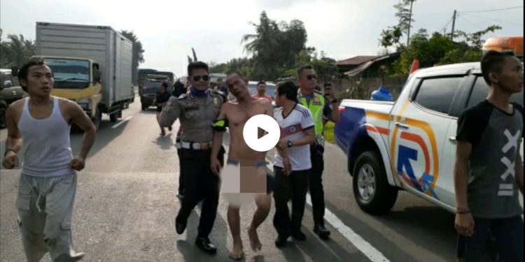 Video Penangkapan Pelaku Pencurian di Jalan Tol Medan-Tanjungmorawa Viral