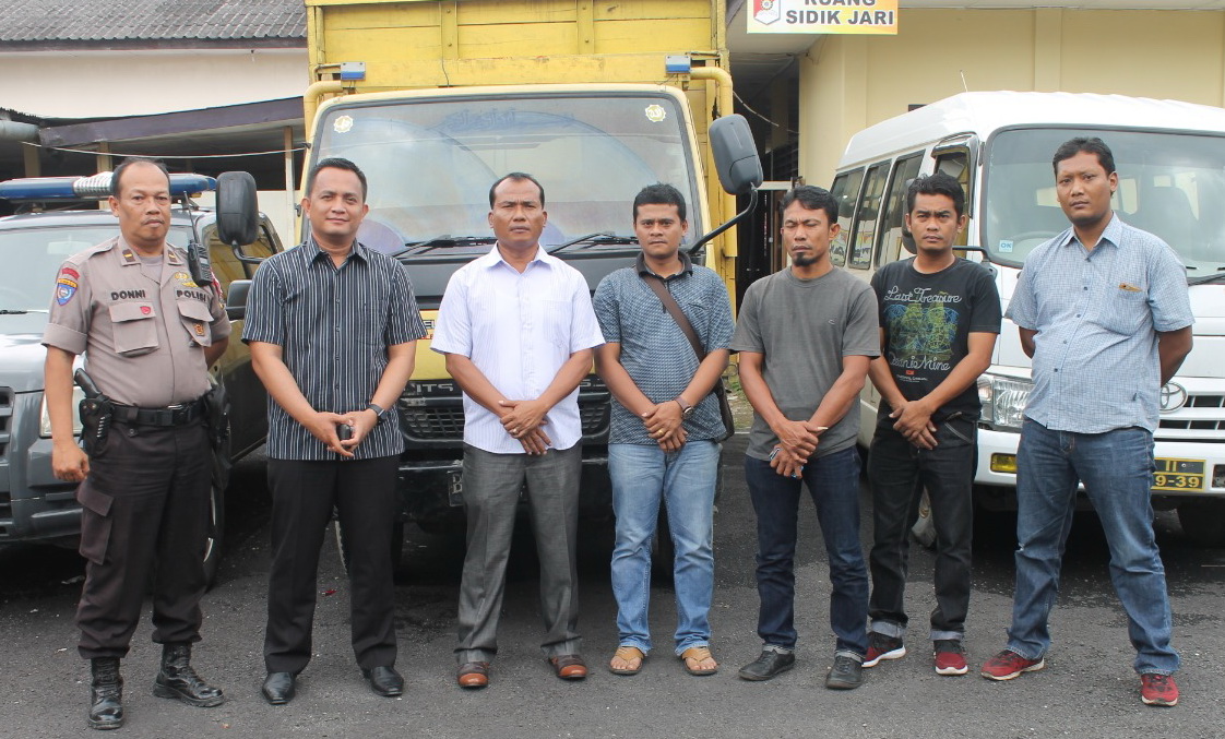 Polres Dairi Amankan Satu Unit Mobil Pengangkut Kerbau Curian