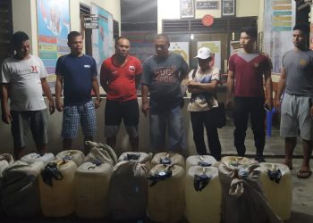 Polsek Lolowau Nias Selatan Jaring 560 Liter Tuak Suling