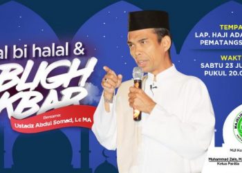 Ayo Malam Mingguan Bersama Ustad Abdul Somad di Lapangan H Adam Malik, Siantar 23 Juni 2018