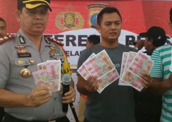 Sepasang Kekasih Cetak dan Edarkan Uang Palsu di Belawan