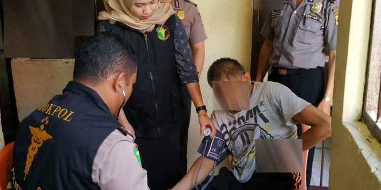 Sejumlah Tahanan Polres Lampung Barat Diperiksa Urdokkes