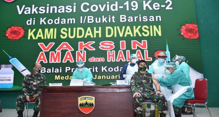 Kodam I/BB Kembali Gelar Vaksinasi Covid-19 Tahap II
