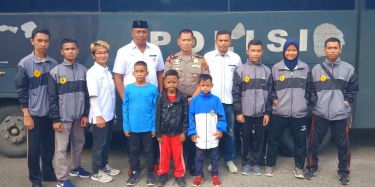 Waka Polres Labuhanbatu Lepas Atlet Wadokai Ikuti Pertandingan Kapoldasu WKI 2019
