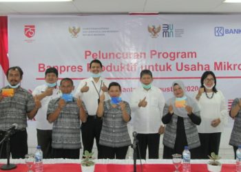 Wakil Walikota Siantar dan Kacab BRI Saksikan Peluncuran Bantuan Modal Usaha Mikro secara Virtual