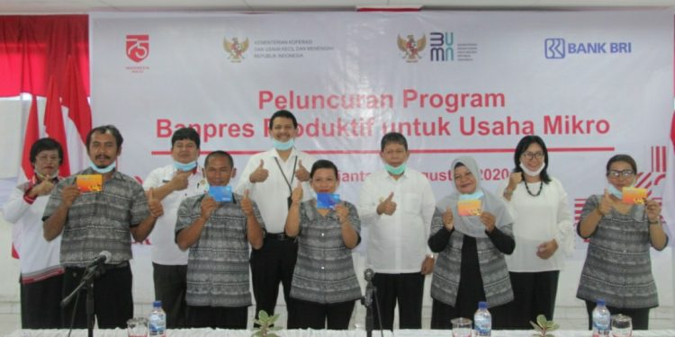Wakil Walikota Siantar dan Kacab BRI Saksikan Peluncuran Bantuan Modal Usaha Mikro secara Virtual