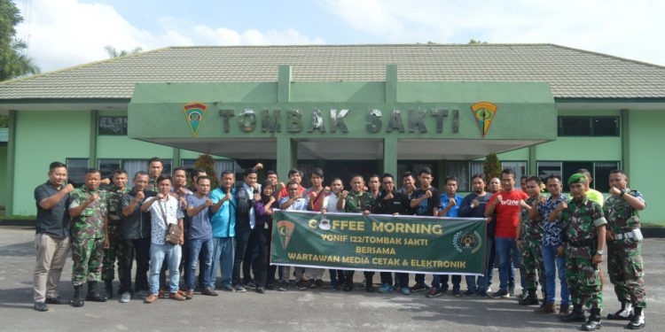 Danyon 122 Tombak Sakti Jalin Keakraban dengan Wartawan