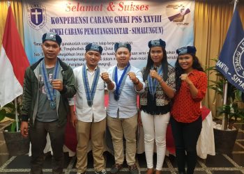 May Luther dan Izah Sari Pimpin GMKI Pematangsiantar Dua Tahun ke Depan
