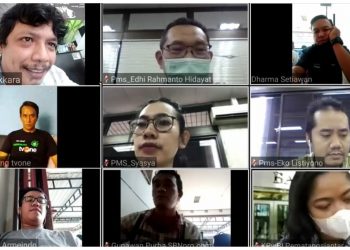 Terapkan Protokol Kesehatan di Masa Pandemi, KPw Bank Indonesia Pematangsiantar Meeting Webinar dengan Jurnalis