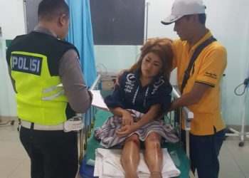 Ditabrak Avanza, Wahyuni Terlempar dari Boncengan Rudi Hasibuan