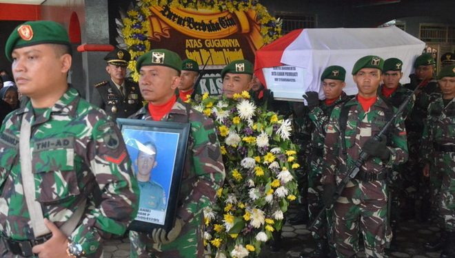 Sertu (Anumerta) Dita Ilham Primojati, Korban Jatuhnya Helikopter MI-17 Dimakamkan di Kampung Halamannya