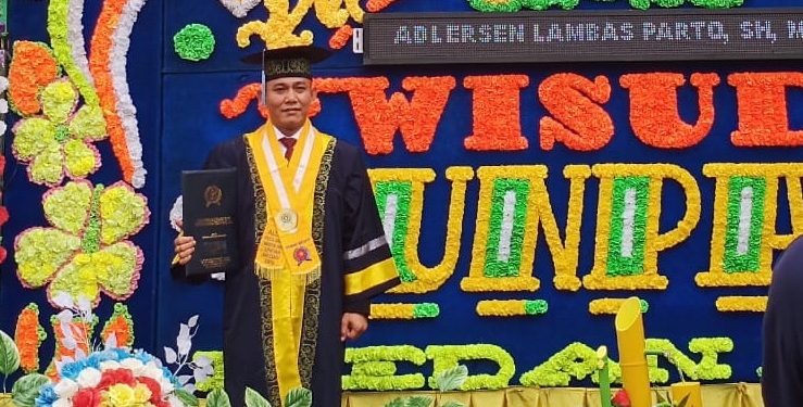 Iptu Adlersen Lambas Parto Tambunan SH. MH Raih Gelar S2