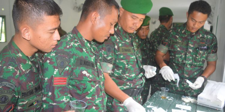 30 Prajurit TNI Batalyon 122 Tombak Sakti Negatif Narkoba