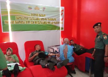 Peringati HUT Kavaleri, Yonkav 6/NK Gelar Aksi Donor Darah