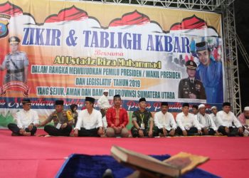 Wujudkan Pemilu dan Pilpres Damai, Ribuan Warga Siantar Zikir dan Tabligh Akbar