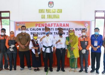 Komisi Pemilihan Umum Simalungun Nyatakan Berkas Pencalonan RSH -ZW Lengkap dan Sah