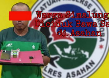 Pria asal Ujung Padang, Simalungun Diciduk Satres Narkoba Polres Asahan