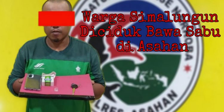 Pria asal Ujung Padang, Simalungun Diciduk Satres Narkoba Polres Asahan