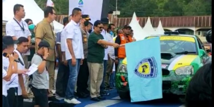 Hari ini Start Kejuaraan Nasional Danau Toba Rally 2022 di HTI TPL